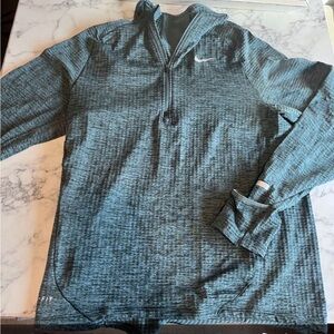 Nike Heathered Blue Long-Sleeve Top